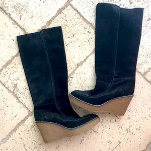 Madewell  black suede boots